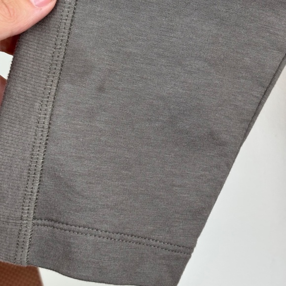 J Jill Tunic Dress XL Pima Cotton Taupe Boho Lagenlook Minimalist Classic Pocket - Picture 4 of 11